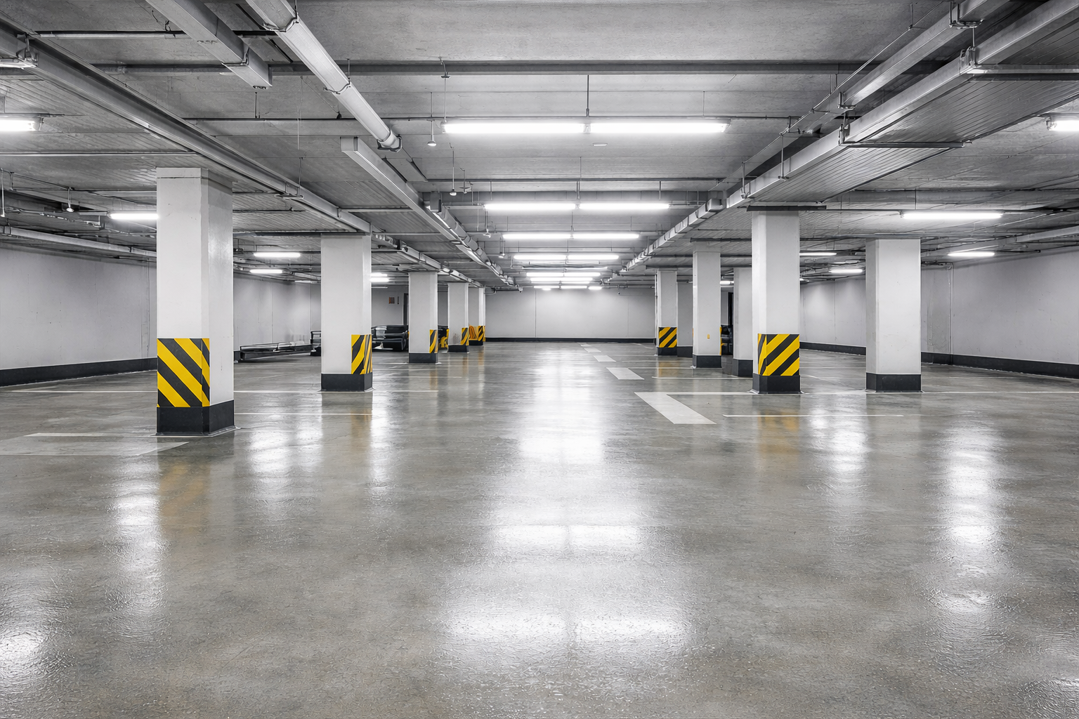 Underground parking garage cleaning service